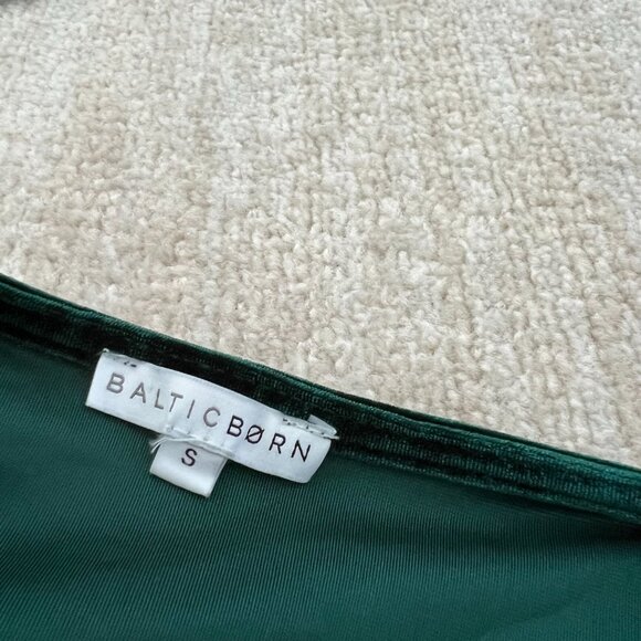 Baltic Born Velvet Maxi Dress in Deep Green - Picture 2 of 9